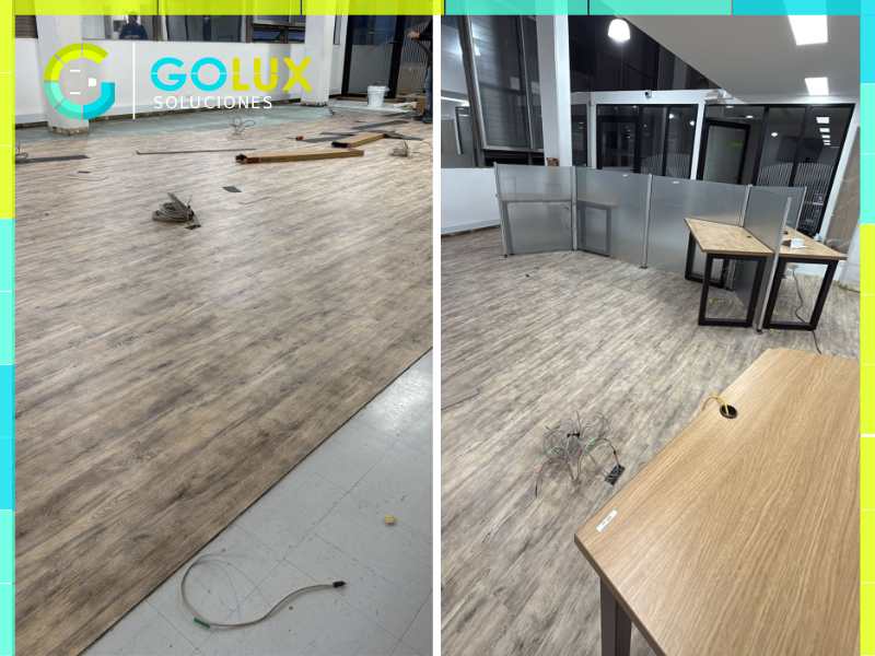 Colocación profesional de pisos laminados en Bogotá